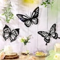 thumbnail image 3 of HELLOYOUNG Black Gold Metal Butterfly Spring Decor 3Pcs Wall Art Hanging for Living Room Bedroom Rustproof Modern Aesthetic Unique Sculptures Gift, 3 of 13