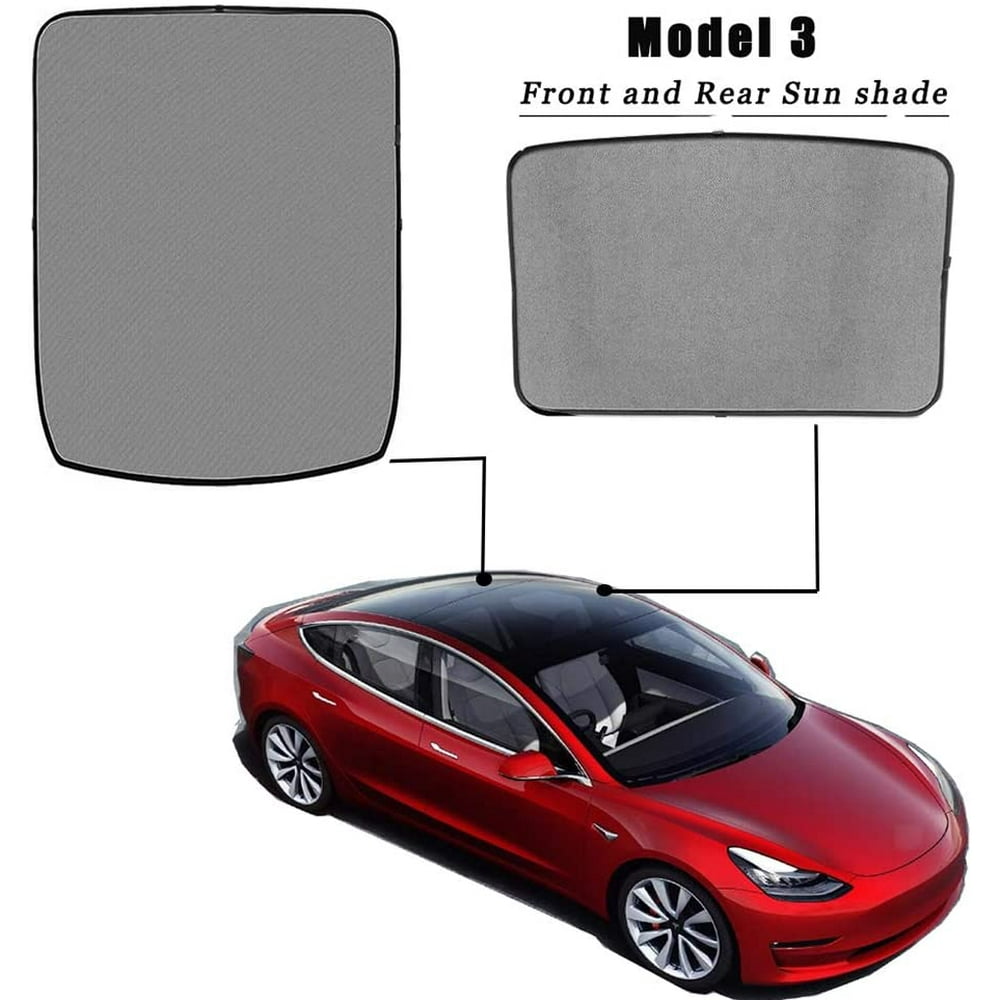 Mode 3 Glass Roof Sunshade Sunroof Rear Window Sunshade Compatible for