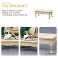 thumbnail image 6 of Mini Furniture Coffee Table Dollhouse Miniature Wooden Display Dolls Dining Accessory, 6 of 6