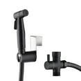 thumbnail image 1 of Stainless Steel Handheld Toilet Bidet Sprayer Set , Bidet Attachment Accessory Kit,Wall Mounted /Toilet Tank Mounted,Muslim Shower for Self Cleaning,Matte Black, 1 of 9