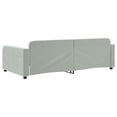 thumbnail image 3 of vidaXL Day Bed Light Grey 100x190 cm Velvet, 3 of 5