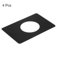 thumbnail image 3 of Uxcell 4 Pcs 130x90mm Plaque de Renforcement de Bouton de Porte en Acier Inoxydable, Noir, 3 of 6