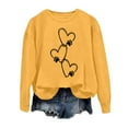 thumbnail image 4 of Chandail en Molleton d'Hiver pour Femmes Mode Festive Imprimé de Noël Col Rond Veste Bohème Vêtements d'Automne Surdimensionnés Vêtements d'Athlète pour Femmes Robes avec Cardigan Assorti Chandails en Molleton pour Femmes, 4 of 4