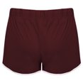 thumbnail image 2 of Skinni Fit- Pantalones cortos de deporte/gimnasio para mujer (Burdeos/Blanco), 2 of 2