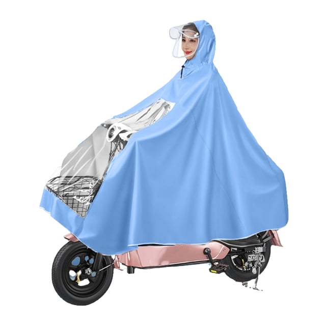 Poncho de Pluie Unisexe pour Moto, Cape de Pluie Électrique pour Moto, Cape de Pluie Imperméable, Lavable, Réutilisable, Imperméable pour Scooter de Mobilité