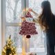 thumbnail image 1 of Ganfancp Árbol de Navidad Decoración de Ambiente Árbol de Navidad Decoración de Navidad Suministros Escena de Navidad Montaje En Pared Árbol de Navidad Liquidación 1* Árbol de Navidad, 1 of 6