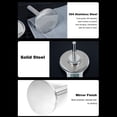 thumbnail image 4 of Meat Tenderizer, Simple  Versatile Solid 304 Stainless Steel Thickened and Weighted Design Meat Pounder  for Restaurant, 4 of 7