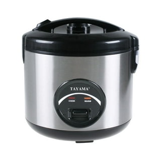 Tayama Automatic Rice Cooker & Food Steamer 10 Cup, White (TRC-10RS)