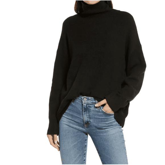 Treasure & Bond Turtleneck Sweater In Black Size S