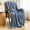 Dusty Ocean, variant on HAVENIA 3D Ribbed Flannel Throw Blanket, Soft Plush Lightweight All Season Blanket for Couch, Sofa, Bed, Chair and Travel