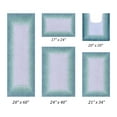 thumbnail image 3 of Better Trends 5 Piece Bathroom Rug Set, 100% Cotton, Extra Soft Tufted Bath Mat, Water Absorbent & Non Slip Bath Rug, (Turquoise) Torrent Collection, 3 of 6