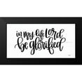 thumbnail image 2 of Imperfect Dust 24x14 Black Modern Framed Museum Art Print Titled - Be Glorified, 2 of 5