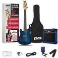 thumbnail image 1 of Kit de guitarra eléctrica LyxPro Left Hand 30" para niños azul, 1 of 9
