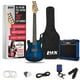 thumbnail image 1 of Kit de guitarra eléctrica LyxPro Left Hand 30" para niños azul, 1 of 9