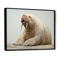 thumbnail image 2 of Designart "Home Of The Relaxed Walrus IV" Walrus Floater Framed Wall Art Prints, 2 of 5