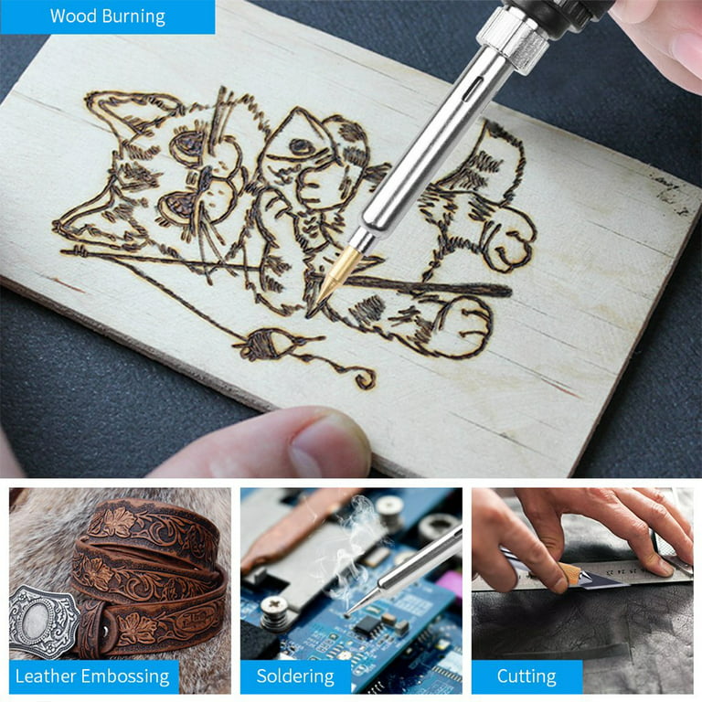 New Wood Burning Pen Tool Soldering Iron Kit Pyrography Craft Tips