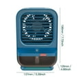 thumbnail image 2 of Djunllk Oscillating Cooling Fans That Blow Cold Air, Misting Fan, 3 Speeds, Desk Fan with Light, Portable Fan Evaporative Air Cooler, Type-c Rechargeable Battery Powered Personal Fan for Bedroom, 2 of 7