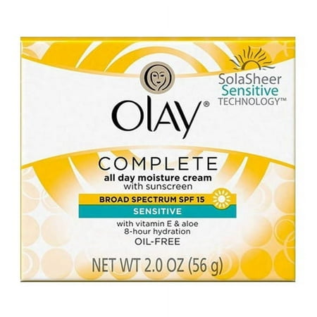 Olay Complete All day Moisture Cream For Sensitive Skin, 2 Oz