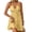 Yellow, variant on Women's Summer Mini Dress Halter Backless Sleeveless A Line Ruffle Hem Flowy Cami Dresses Sundress Yellow
