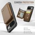 thumbnail image 6 of Dteck Wallet Case for Google Pixel 9 Pro XL,Luxury Leather Detachable Credit Card Holder Slot Magnetic Pocket Case RFID Blocking Shockproof Kickstandv Cover for Google Pixel 9 Pro XL,Brown, 6 of 9