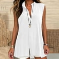 thumbnail image 5 of Posijego Button down Tank Tops for Women Sleeveless Long Shirts Summer Casual Business Office Work Tank Tops for Women, 5 of 9