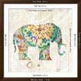 thumbnail image 5 of Art.com Boho Paisley Elephant I Art Print by Danhui Nai, Brown Frame Wall Art, 38" x 38", 5 of 5