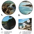 thumbnail image 3 of Designart "Contrasting Black Beach II" Nautical & Beach Metal Wall Art, 3 of 5