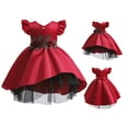 Baby Girls Ruffle Lace Backless With Headwear Tutu Pageant Lace Dresses minimalist-clock-with-numbers-12-3-6-9