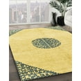 thumbnail image 2 of Ahgly Company Indoor Rectangle Abstract Bold Yellow Abstract Area Rugs, 8' x 10', 2 of 6