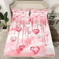 thumbnail image 2 of Castle Fairy Pink Love Heart Twin Sheet Sets for Boys Girls,Bling Crystal Bedding, 2 of 7