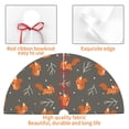 thumbnail image 4 of Sikiie cute fall fox leaf 30-48 inches {designName} Print Christmas Tree Skirt Snowman Xmas Tree Skirt with Edge Christmas Decorations for Holiday Party-30", 4 of 7