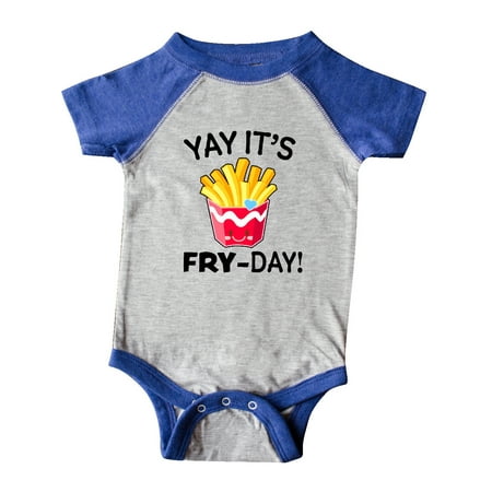 

Inktastic Yay Its Fry Day with Cute French Fries Gift Baby Boy or Baby Girl Bodysuit