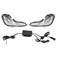 thumbnail image 2 of Lámpara antiniebla DRL, 1 par de luces LED de circulación diurna para automóvil, luz de circulación diurna para automóvil, funcionalidad inteligente, 2 of 9