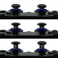 thumbnail image 4 of eXtremeRate ThumbsGear Interchangeable Ergonomic Thumbstick for PS5 Controller, for PS4 All Model Controller - 3 Height Domed and Concave Grips Adjustable Joystick - Chrome Blue & Black, 4 of 8