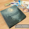 thumbnail image 4 of FORMRS 3 Ring Photo Album 4"x6" Self Adhesive Large Capacity PU Leather Cover, Forest House, 4 of 8