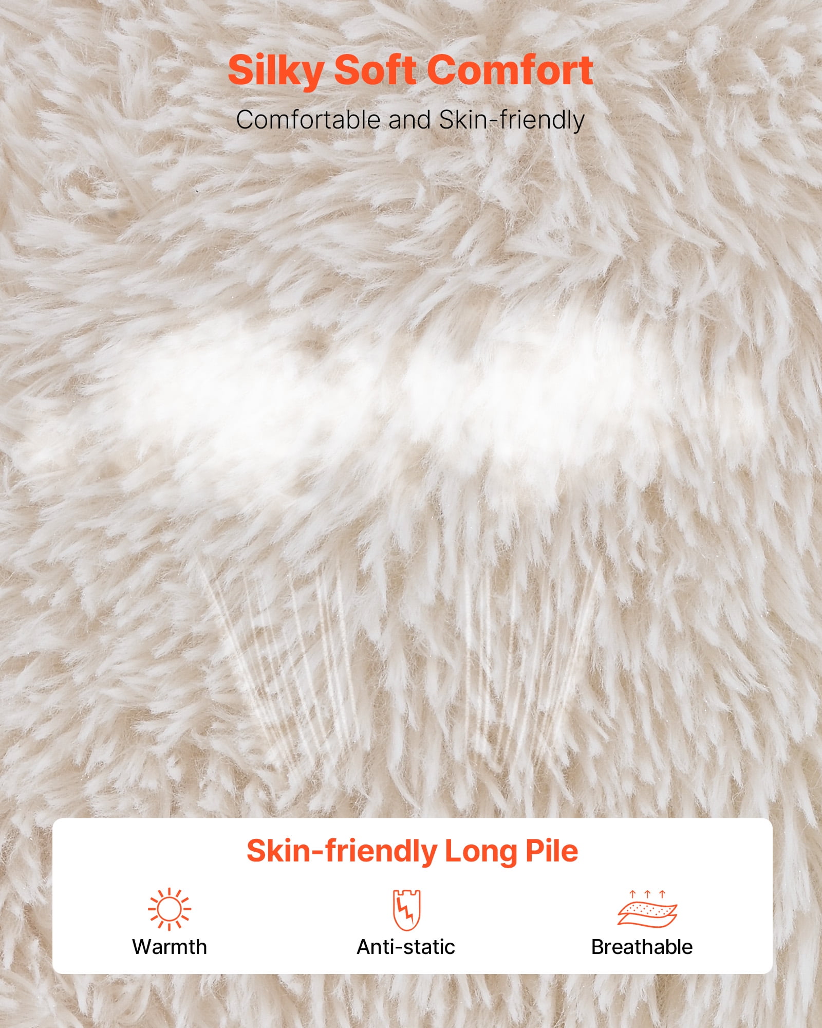 VEVOR Bean Bag Chair, BeanBag Sofa Chair with Armrests for Adults, Fluffy Plush & High-Density Foam Filling Adult Bean Bag with Zapper, Comfy Lazy Sofa Chair Ideal for Living Room, Bedroom, Beige