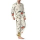 thumbnail image 2 of Fotbe Little Birds Pijama de Hombre con Estampado de Manga Larga, Conjunto de 2 Piezas, Ropa de Dormir Suave y Cómoda con Bolsillos-Small, 2 of 7