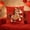 RED#1257, variant on RuiJiao Horse Print Fall Pumpkin Decorative Pillow Covers 50x50cm Cotton Soft Hidden Zipper for Home Decor Living Room Bedroom