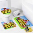 thumbnail image 4 of Schoolhouse Rock-theme 4-Piece Shower Curtain Set with Rugs, Waterproof Bathroom Decor Set Includes Bath Mat, U-Shaped Rug, Toilet Lid Cover and Curtain with Hooks, 4 of 6