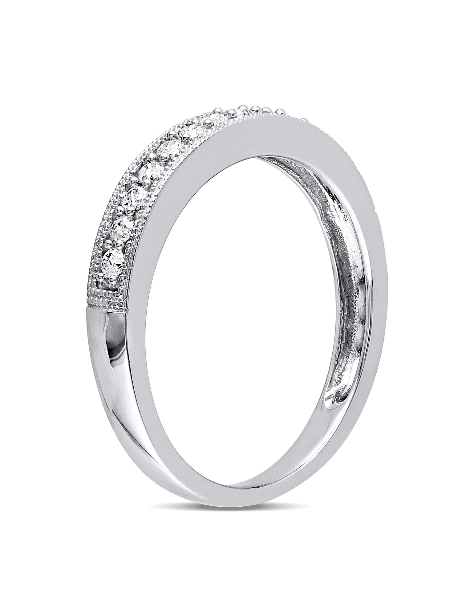 Everly Women's Diamond 10k White Gold Wedding Ring