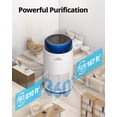 thumbnail image 3 of COWAY Air Purifier for Bedroom Home up to 810 ft², HEPA Filter for Smoke, Allergies, Pet Dander, Odor, AQI Monitor, Auto Mode, Timer, Filter Indicator, Night Light, 2yr Warranty, Airmega 100 White, 3 of 8