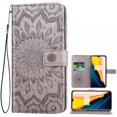 thumbnail image 1 of Case for Oneplus 7 /6T Wallet Case Leather Premium PU Embossed Design Magnetic Closure Protective Cover with Card Slots for Oneplus 7 /6T, Black, 1 of 5