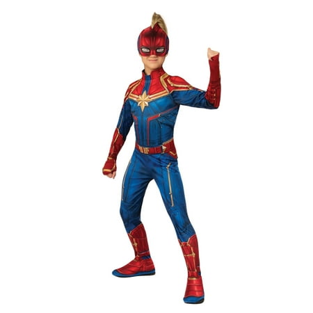 Halloween Avengers Captain Marvel Hero Suit Child (Best Female Marvel Costumes)