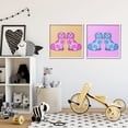 thumbnail image 2 of Stupell Industries Brightly Colored Posh Pooches Animals Painting White Framed Art Print Wall Art, 24 x 24, Set of 2, 2 of 8