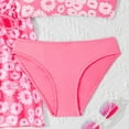 thumbnail image 4 of CAUYDY Children Girls Swimsuit Sets Little Girls Bathing Suit Tankini Girls' Swimwear Summer Beach 4T 5T 6T 7T 8T 9T Kid Girls Bikini 2Pcs Set with Cover Ups (Sizes 9-10 Years,F02-Hot Pink), 4 of 6