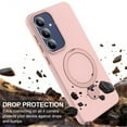 thumbnail image 4 of For Samsung Galaxy S24 FE 5G Case (Compatible With MagSafe)  With Invisible Magnetic O-Ring Stand Military-Grade Shockproof Phone Case,Pink,For Galaxy S24 FE 5G, 4 of 7