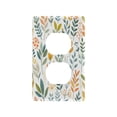 thumbnail image 3 of Switch Panel Switch Decoration 2.76x4.53x0.28 Inches Duplex Outlets Switch Plate Wall Plates Living Room Kitchen Bedroom Study Switches Colored Branches and Leaves, 3 of 8