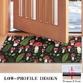 thumbnail image 3 of Red Mushroom Leaf Black Pattern Door Rugs,Washable Non Slip Door Mats Indoor,Decorative Door Mats,Entry Mat Indoor for Entrance,Bedroom,Kitchen,Bathroom,17"x30", 3 of 6