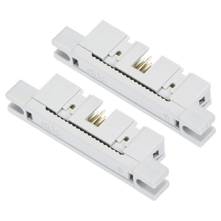 Uxcell 20P Dual Rows 2.54mm IDC Male Transition Plug for Flat Ribbon Cable, Pack of 2