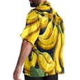 thumbnail image 3 of Banana Men's Short Sleeve Beach Shirts, Casual Printed Button Down Poplin Shirt Summer., 3 of 6